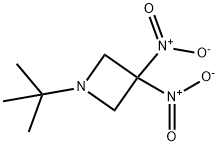 1-(1,1-Dimethylethyl)-3,3-dinitroazetidine Struktur