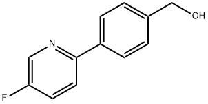 4-(5-フルオロ-2-ピリジニル)ベンゼンメタノール 化学構造式