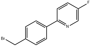 2-[4-(BroMoMethyl)phenyl]-5-fluoropyridine Structure