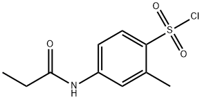 2-methyl-4-propanamidobenzene-1-sulfonyl chloride Structure