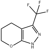 3-(三氟甲基)-1,4,5,6-四氢吡喃并[2,3-C]吡唑,1257510-61-4,结构式