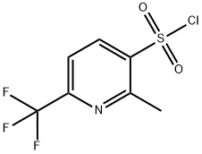 3-(Chlorosulphonyl)-2-methyl-6-(trifluoromethyl)pyridine Struktur