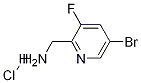 (5-broMo-3-fluoropyridin-2-yl)MethanaMine hydrochloride 化学構造式