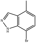 7-ブロモ-4-メチル-1H-インダゾール 化学構造式