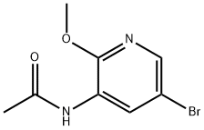 N-(5-溴-2-甲氧基吡啶-3-基)乙酰胺 结构式