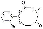 2-溴苯基硼酸甲基亚氨基二乙酸酯 结构式