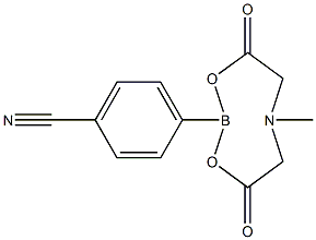 4-(6-Methyl-4,8-dioxo-1,3,6,2-dioxazaborocan-2-yl)benzonitrile Struktur