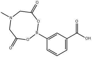 3-(6-Methyl-4,8-dioxo-1,3,6,2-dioxazaborocan-2-yl)benzoic  acid Structure