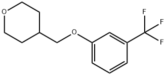 4-((3-(三氟甲基)苯氧基)甲基)四氢-2H-吡喃 结构式