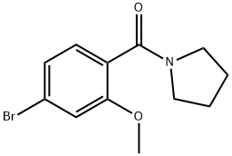 5-溴-2-(吡咯烷羰基)苯甲醚,1257664-97-3,结构式