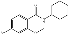 4-Bromo-N-cyclohexyl-2-methoxybenzamide Structure