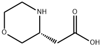 (R)-Morpholin-3-yl-acetic acid Structure