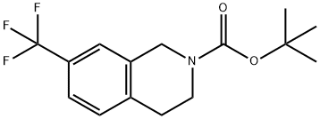N-BOC-7-三氟甲基-1,2,3,4-四氢异喹啉 结构式