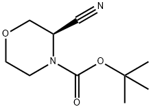 (R)-4-Boc-3-cyanomorpholine Struktur