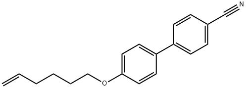4`-Hex-5-enyloxy-biphenyl-4-carbonitrile 化学構造式