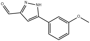 5-(3-Methoxyphenyl)-1H-pyrazole-3-carbaldehyde Structure