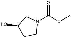 1-Pyrrolidinecarboxylicacid,3-hydroxy-,methylester,(R)-(9CI) 结构式