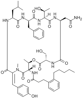 FK 224, 125787-94-2, 结构式