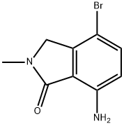 7-氨基-4-溴-2-甲基异吲哚啉-1-酮,1257996-53-4,结构式