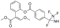 methyl 3-methoxy-2-(4-(3-trifluoro-3-diazirinyl)benzoyloxyphenyl)propenoate 结构式