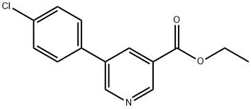 Ethyl 5-(4-chlorophenyl)pyridine-3-carboxylate Structure