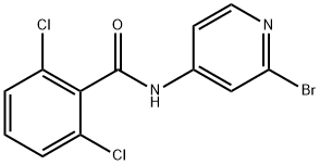N-(2-BroMopyridin-4-yl)-2,6-dichlorobenzaMide Struktur