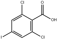 2,6-二氯-4-碘苯甲酸, 1258298-01-9, 结构式