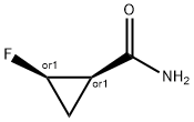 (1S,2S)-2-氟环丙烷-1-甲酰胺 结构式