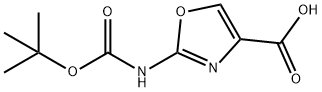 2-tert-Butoxycarbonylamino-oxazole-5-carboxylic acid Structure