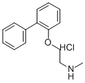 Ethanamine, 2-((1,1'-biphenyl)-2-yloxy)-N-methyl-, hydrochloride Structure