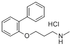 N-Methyl-N-(3-(2-biphenylyloxy)propyl)amine hydrochloride Structure