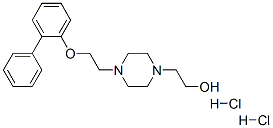 2-[4-[2-(2-phenylphenoxy)ethyl]piperazin-1-yl]ethanol dihydrochloride Structure