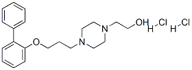 4-(3-((1,1'-Biphenyl)-2-yloxy)propyl)-1-piperazineethanol, dihydrochloride,125849-28-7,结构式