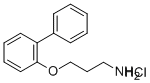 3-(2-Biphenylyloxy)propylamine hydrochloride 结构式
