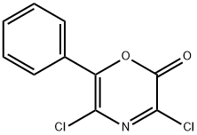 2H-1,4-Oxazin-2-one,  3,5-dichloro-6-phenyl- Structure