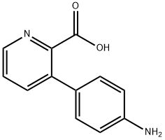 3-(4-AMinophenyl)pyridine-2-carboxylic acid, 1258609-39-0, 结构式