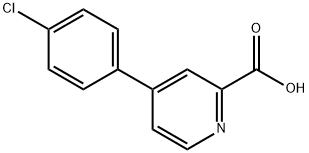 4-(4-氯苯基)皮考啉酸 结构式