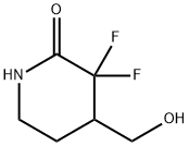 3,3-Difluoro-4-(hydroxymethyl)piperidin-2-one Struktur
