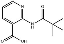 2-(2,2-ジメチル-プロピオニルアミノ)-ニコチン酸 化学構造式