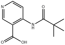4-[(2,2-ジメチルプロパノイル)アミノ]ニコチン酸 化学構造式