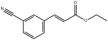 (E)-Ethyl 3-(3-Cyanophenyl)Acrylate 化学構造式