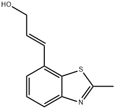 2-Propen-1-ol,3-(2-methyl-7-benzothiazolyl)-,(E)-(9CI) 结构式