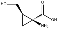 Cyclopropanecarboxylic acid, 1-amino-2-(hydroxymethyl)-, (1S,2R)- (9CI) 化学構造式