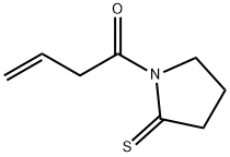 2-Pyrrolidinethione,  1-(1-oxo-3-butenyl)-  (9CI),125880-06-0,结构式