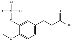Dihydroisoferulic Acid 3-O-Sulfate 化学構造式