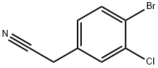 2-(4-BroMo-3-chlorophenyl)acetonitrile 化学構造式