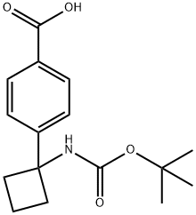 1259223-99-8 4-(1-(叔丁氧羰基氨基)环丁基)苯甲酸