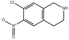 7-Chloro-6-nitro-1,2,3,4-tetrahydroisoquinoline hydrochloride Structure