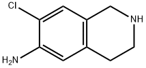7-chloro-1,2,3,4-tetrahydroisoquinolin-6-aMine Struktur