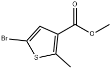5-溴-2-甲基噻吩-3-甲酸甲酯, 1259396-11-6, 结构式